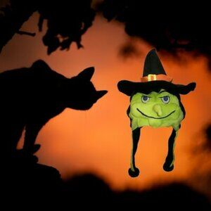 Wicked Witch Halloween Party Critter Cap Laplanders Soft Furry Warm Plush